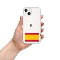 Carcasa transparente para iPhone® Make España Great Again
