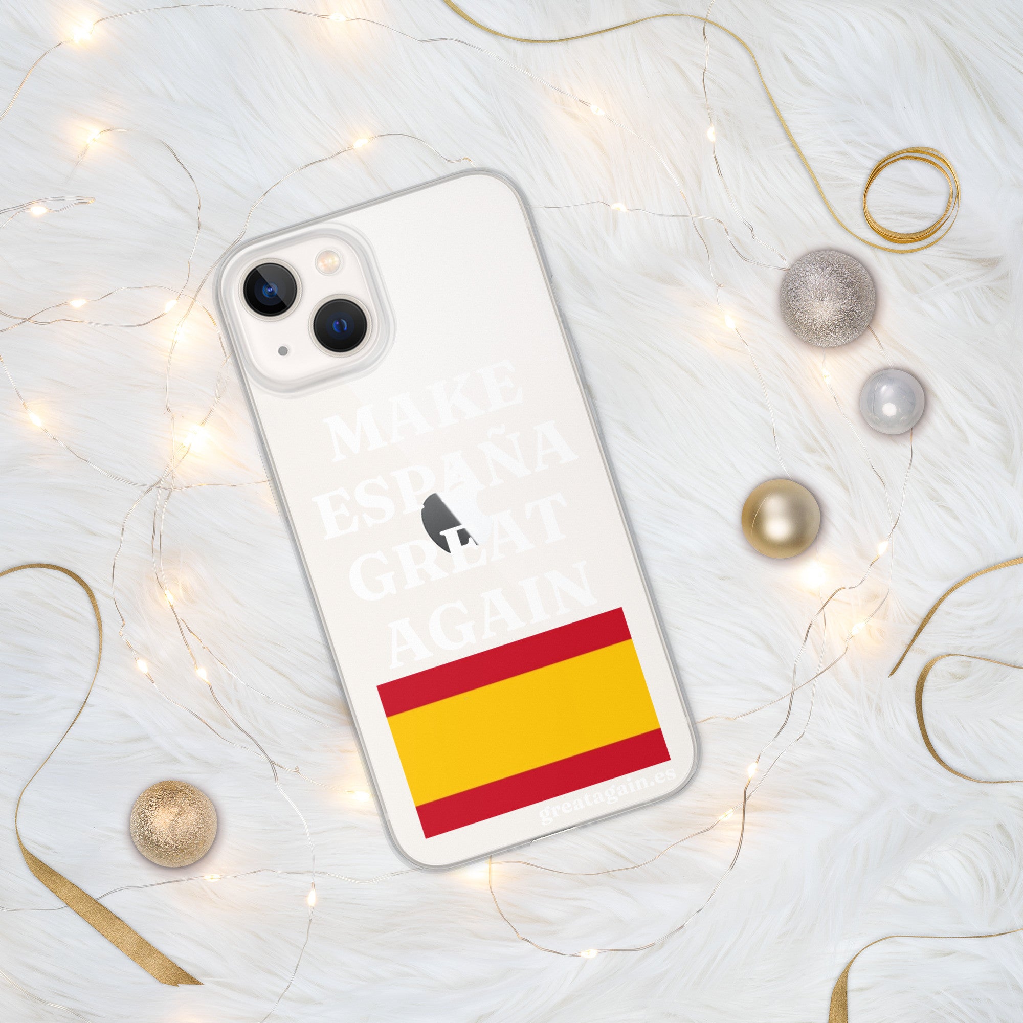 Carcasa transparente para iPhone® Make España Great Again