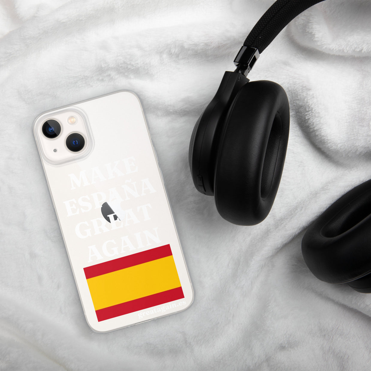 Carcasa transparente para iPhone® Make España Great Again