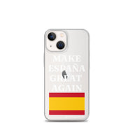 Carcasa transparente para iPhone® Make España Great Again