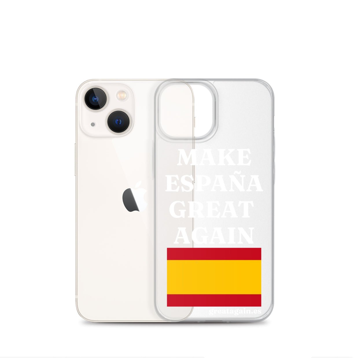 Carcasa transparente para iPhone® Make España Great Again