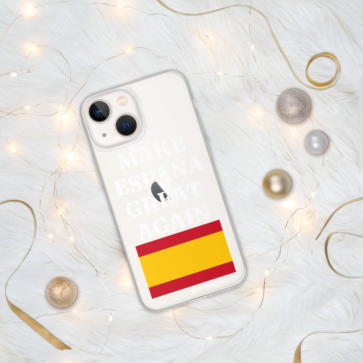 Carcasa transparente para iPhone® Make España Great Again