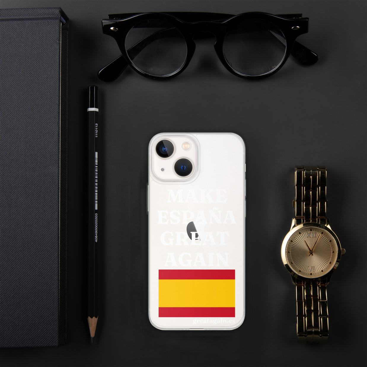 Carcasa transparente para iPhone® Make España Great Again