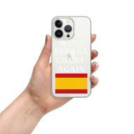 Carcasa transparente para iPhone® Make España Great Again