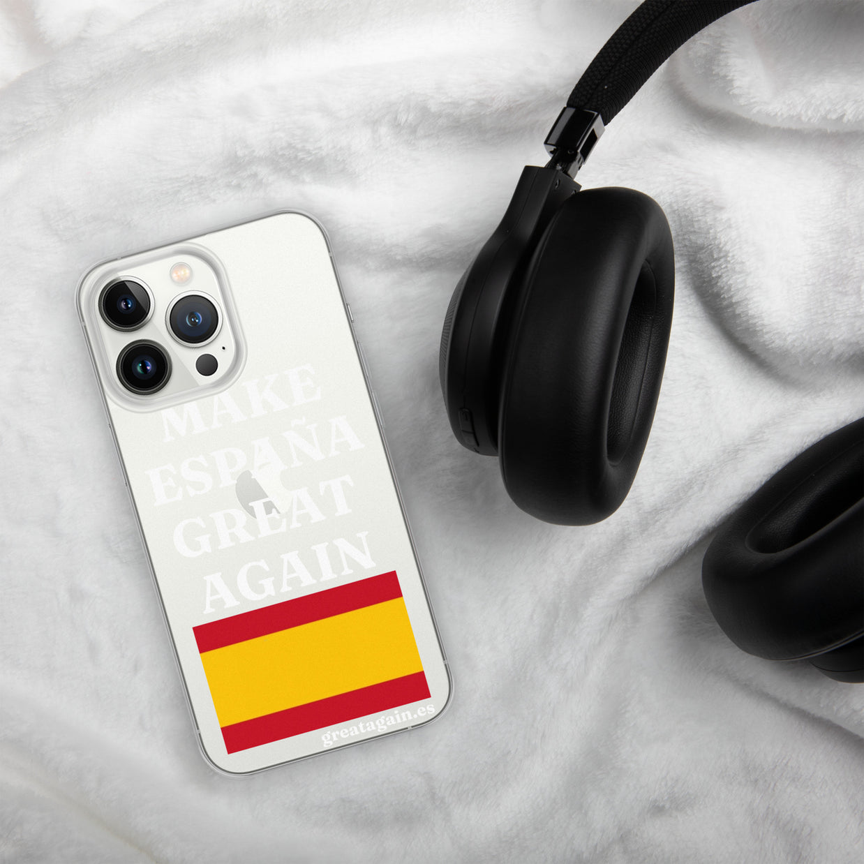 Carcasa transparente para iPhone® Make España Great Again