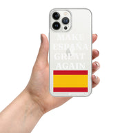Carcasa transparente para iPhone® Make España Great Again
