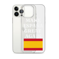 Carcasa transparente para iPhone® Make España Great Again