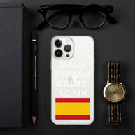 Carcasa transparente para iPhone® Make España Great Again