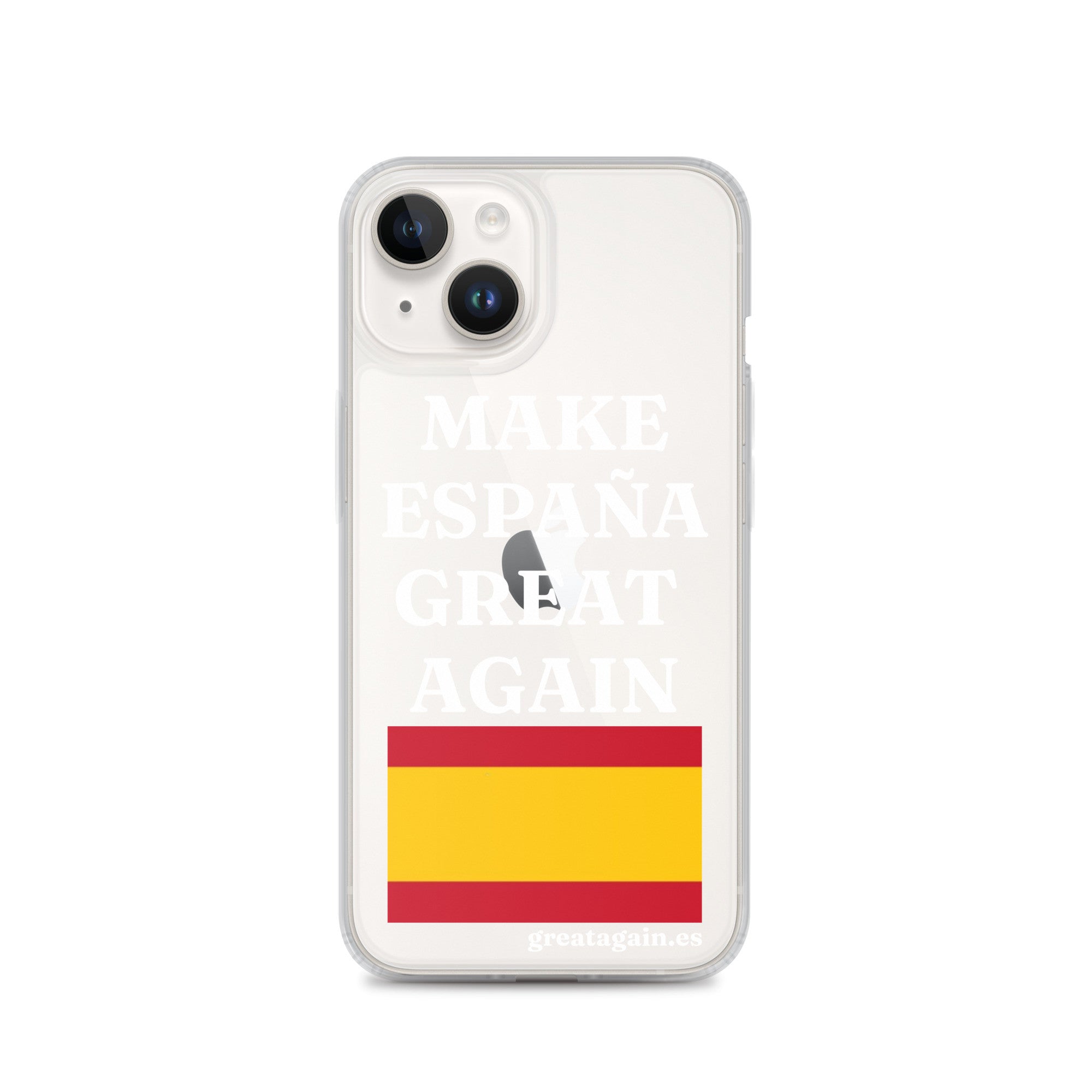 Carcasa transparente para iPhone® Make España Great Again