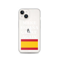 Carcasa transparente para iPhone® Make España Great Again