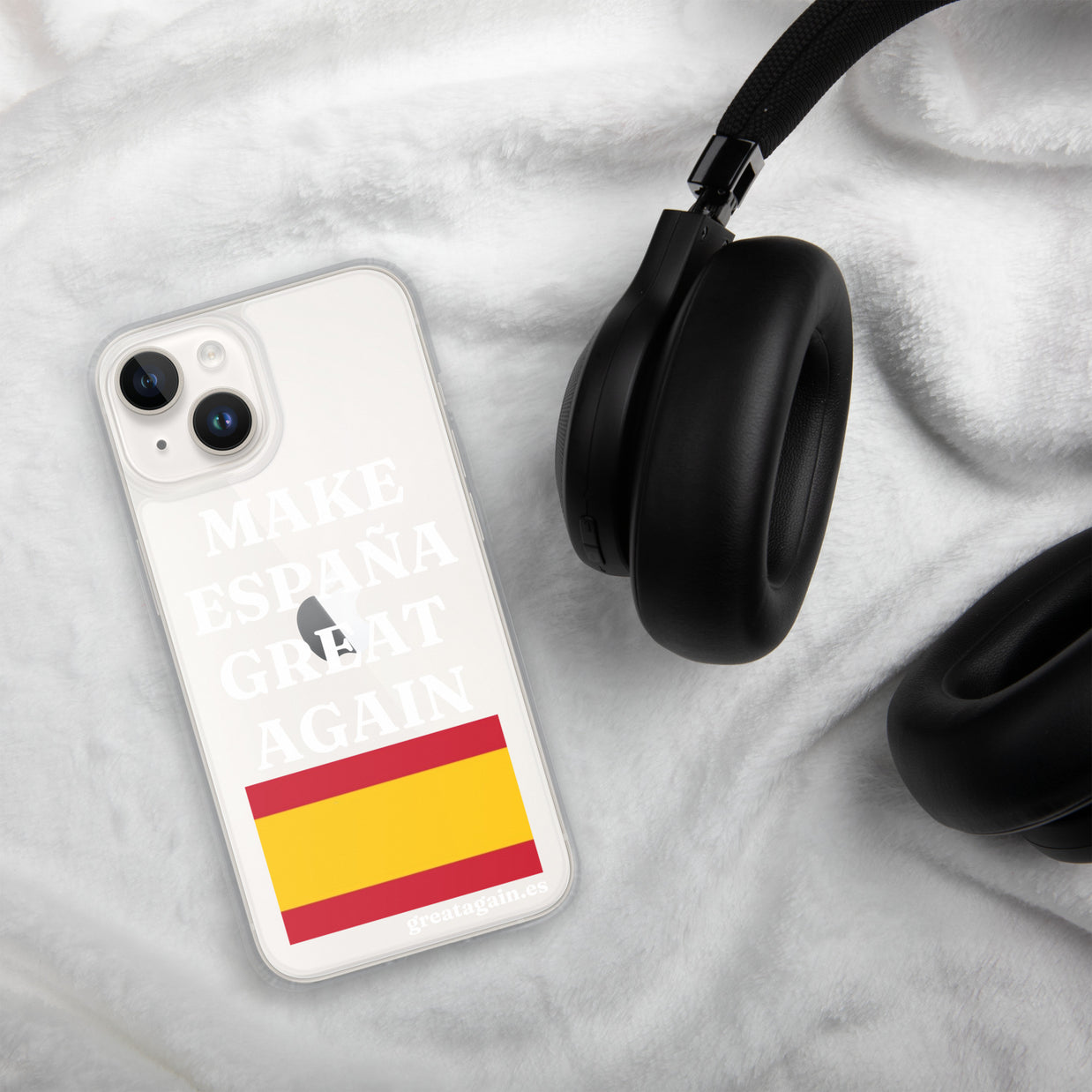 Carcasa transparente para iPhone® Make España Great Again