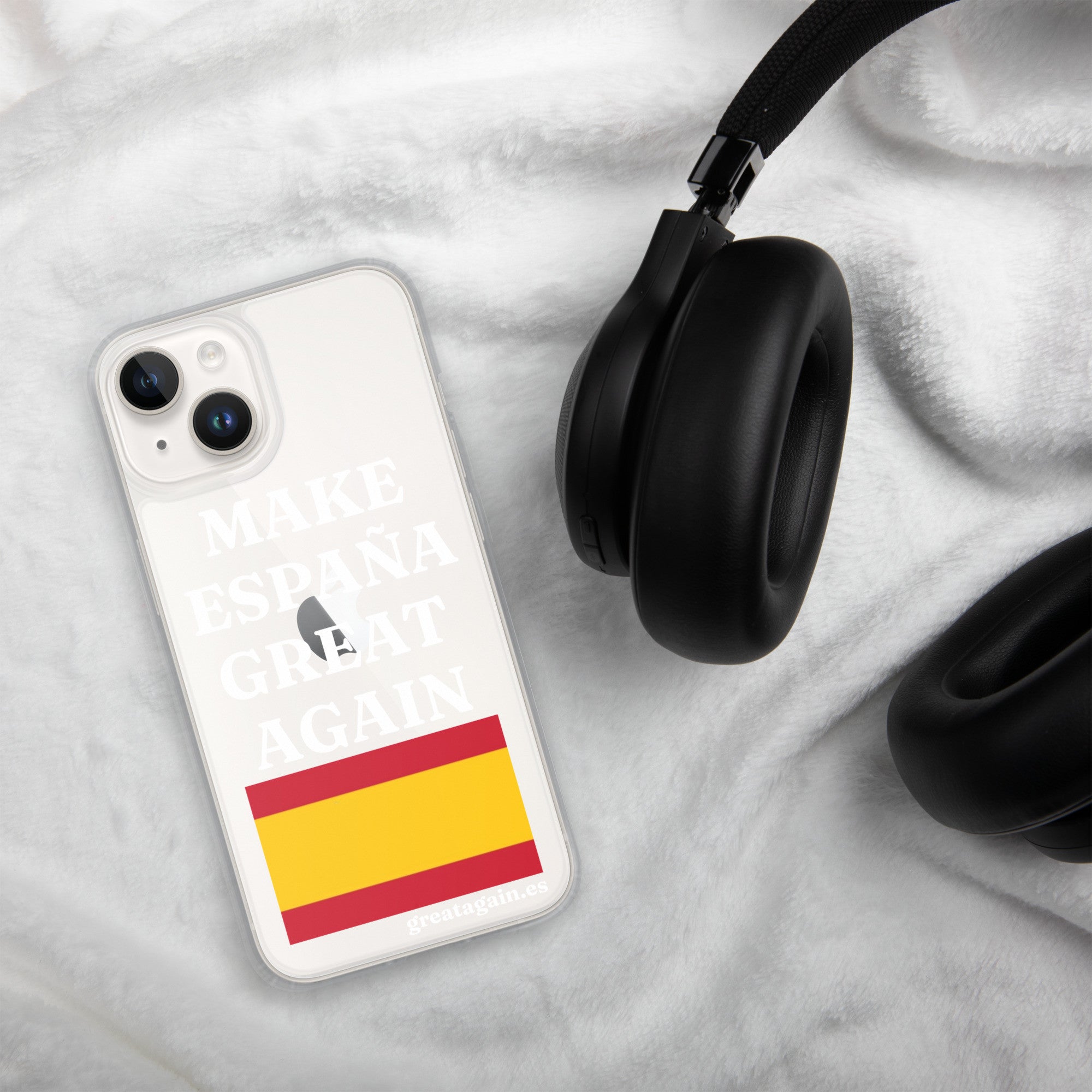 Carcasa transparente para iPhone® Make España Great Again
