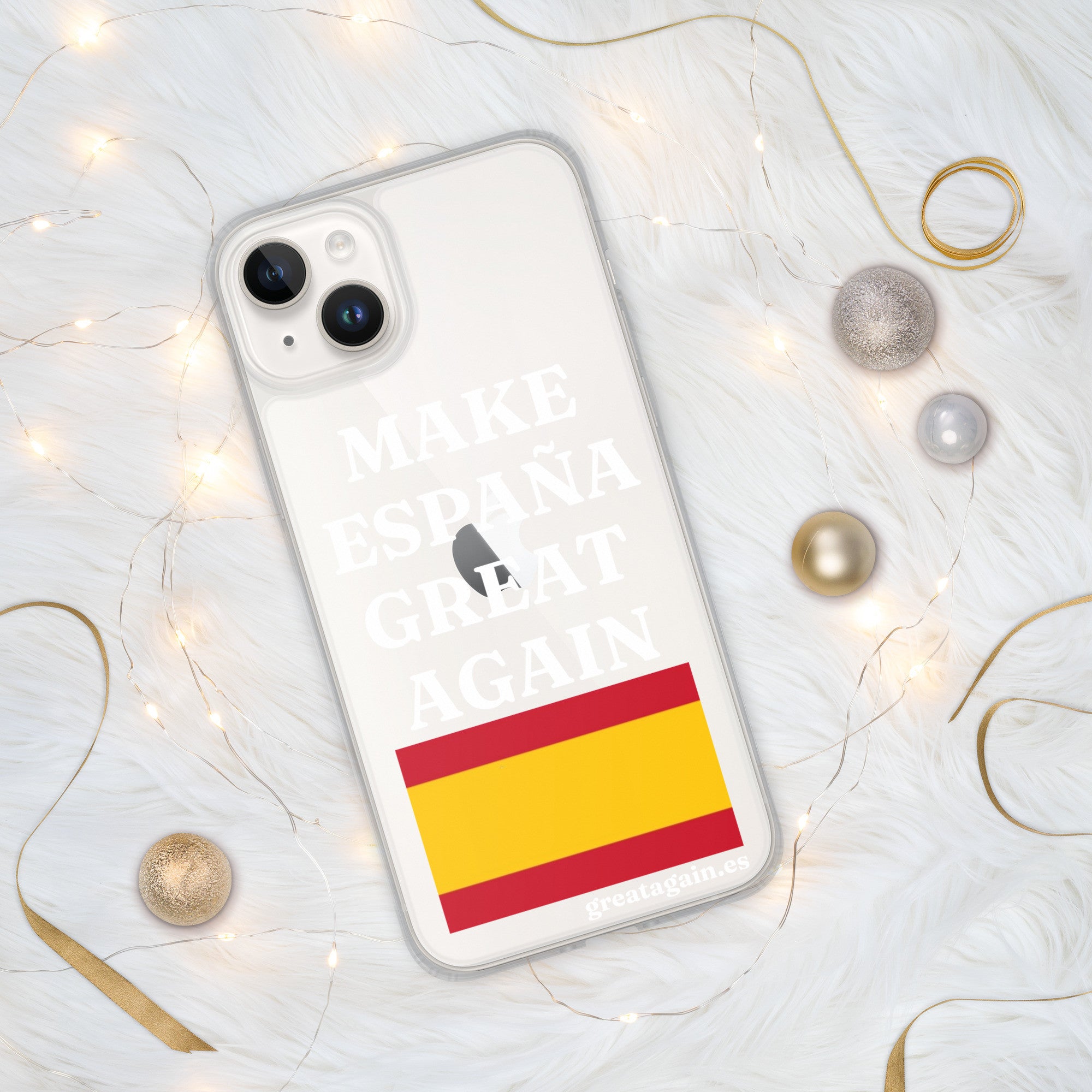 Carcasa transparente para iPhone® Make España Great Again