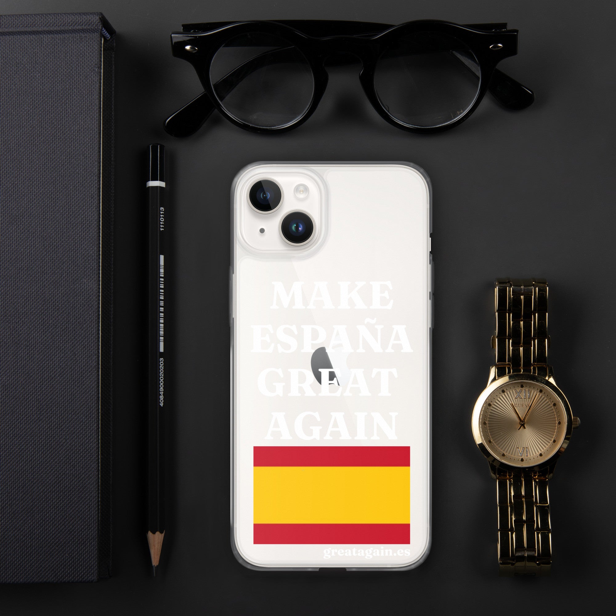Carcasa transparente para iPhone® Make España Great Again