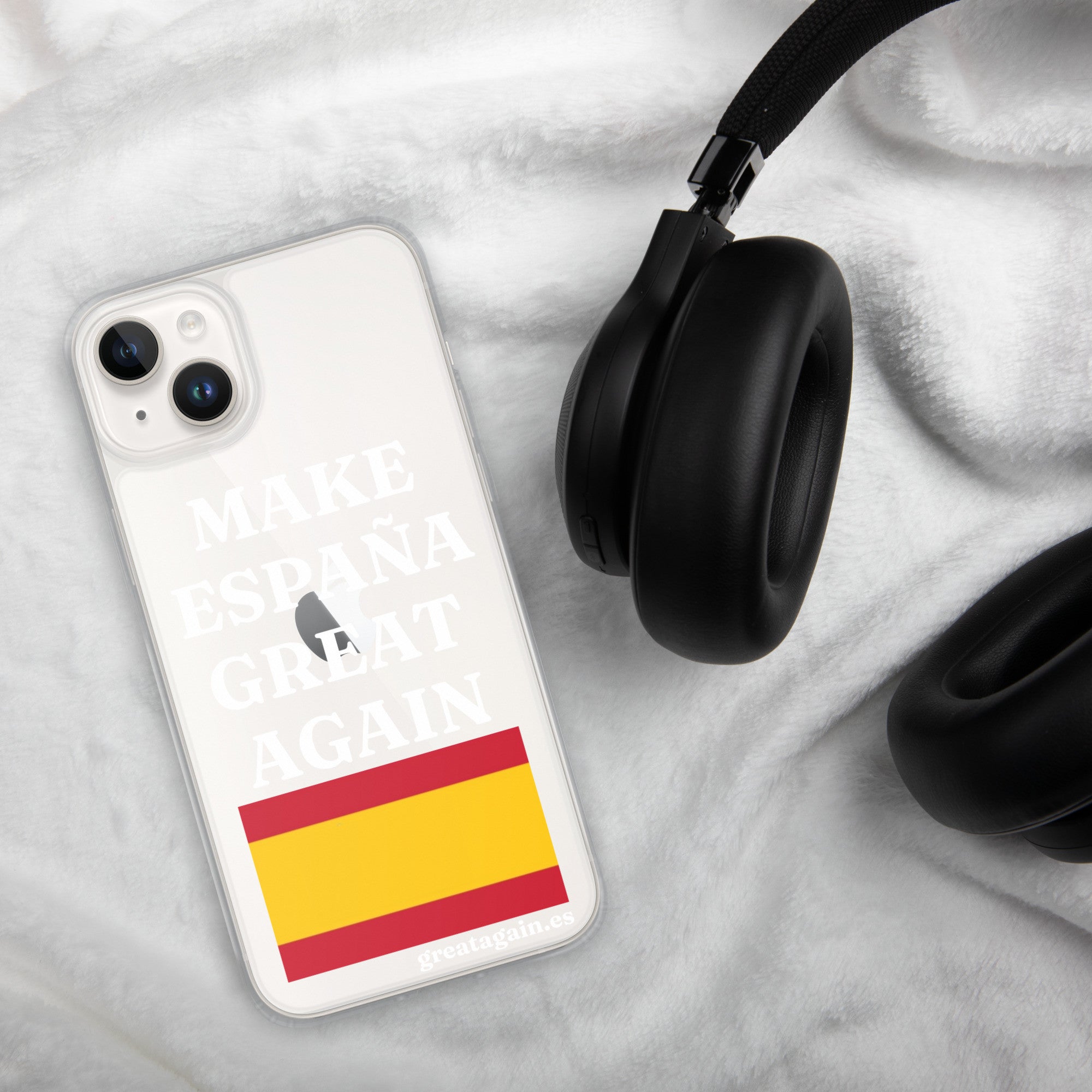 Carcasa transparente para iPhone® Make España Great Again