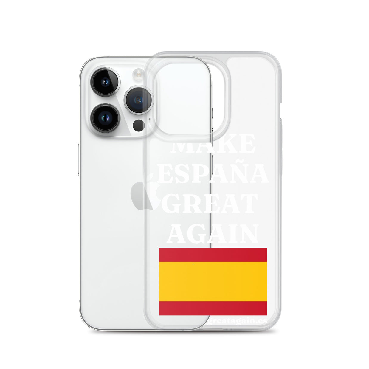 Carcasa transparente para iPhone® Make España Great Again