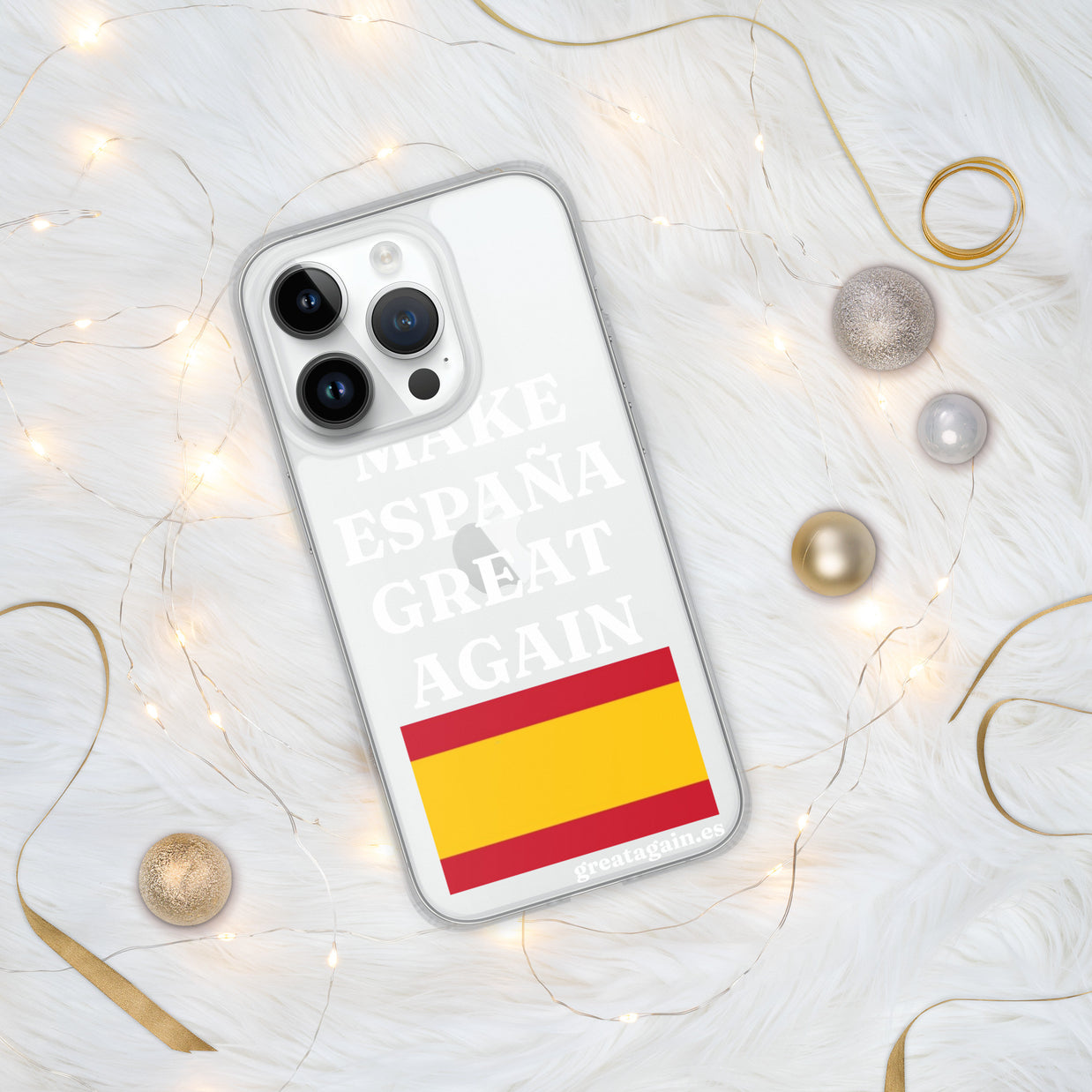Carcasa transparente para iPhone® Make España Great Again