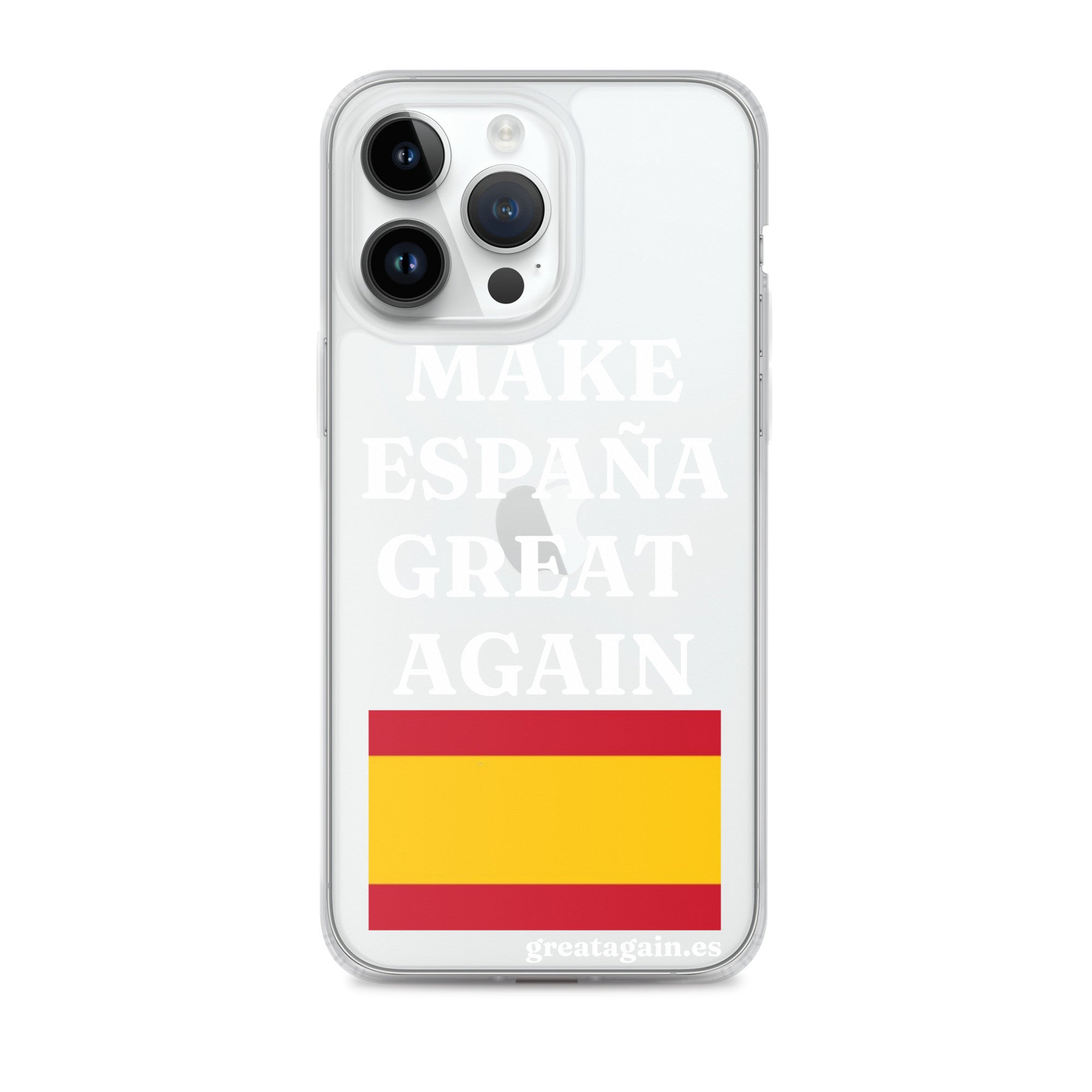 Carcasa transparente para iPhone® Make España Great Again