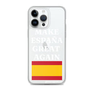 Carcasa transparente para iPhone® Make España Great Again