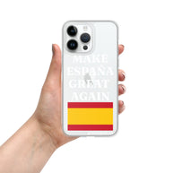 Carcasa transparente para iPhone® Make España Great Again