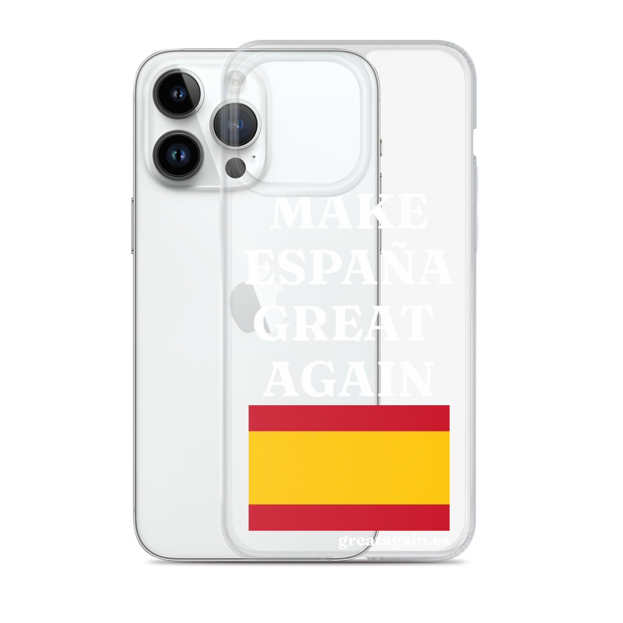 Carcasa transparente para iPhone® Make España Great Again