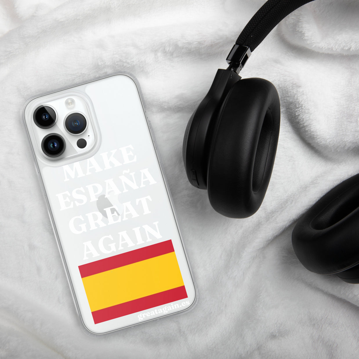 Carcasa transparente para iPhone® Make España Great Again