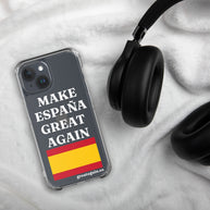 Carcasa transparente para iPhone® Make España Great Again