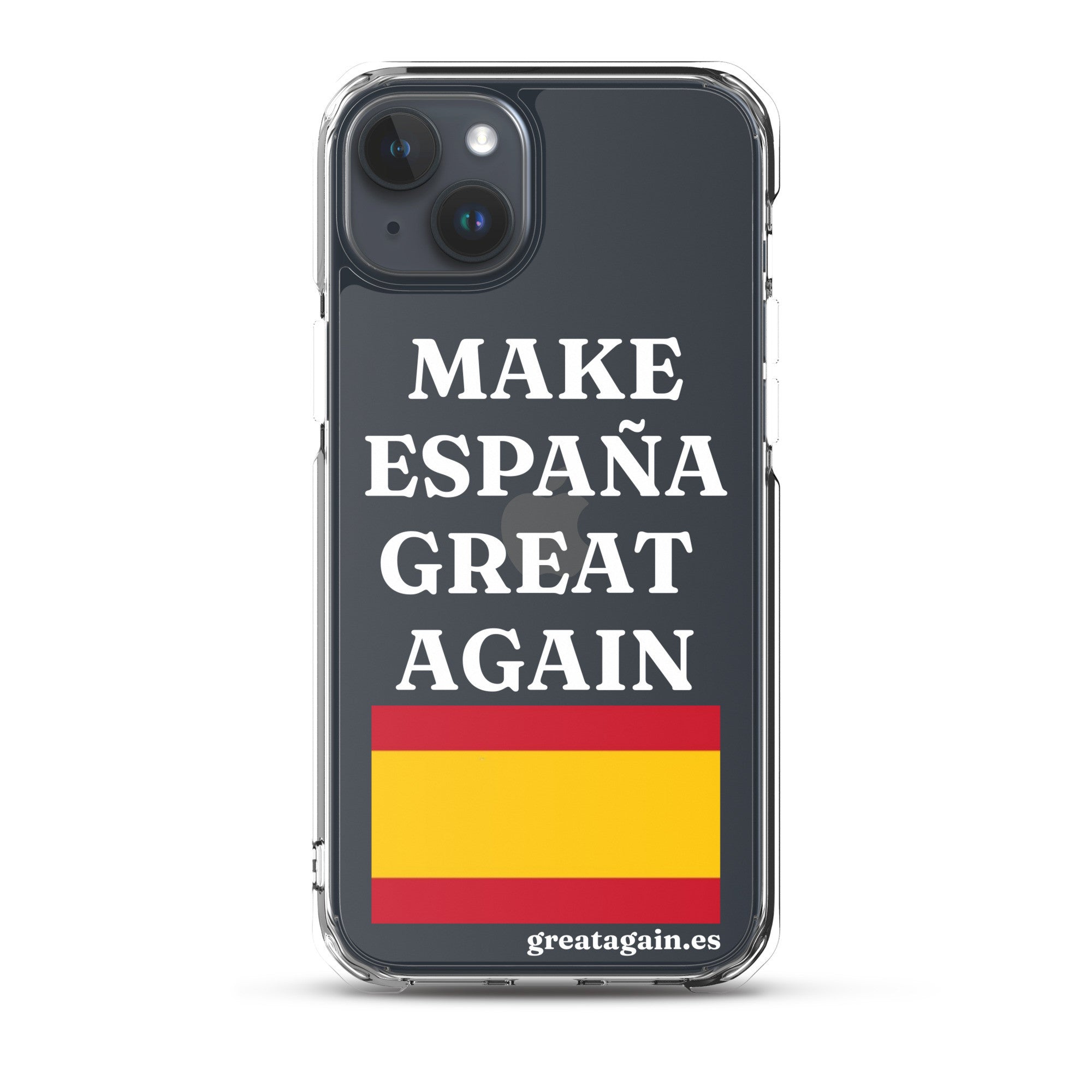 Carcasa transparente para iPhone® Make España Great Again