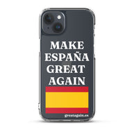 Carcasa transparente para iPhone® Make España Great Again