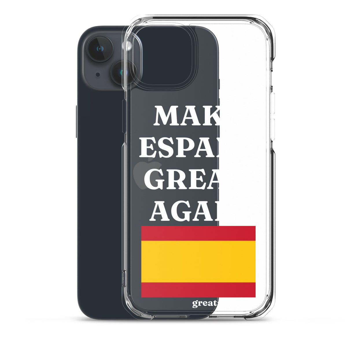 Carcasa transparente para iPhone® Make España Great Again