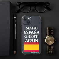 Carcasa transparente para iPhone® Make España Great Again