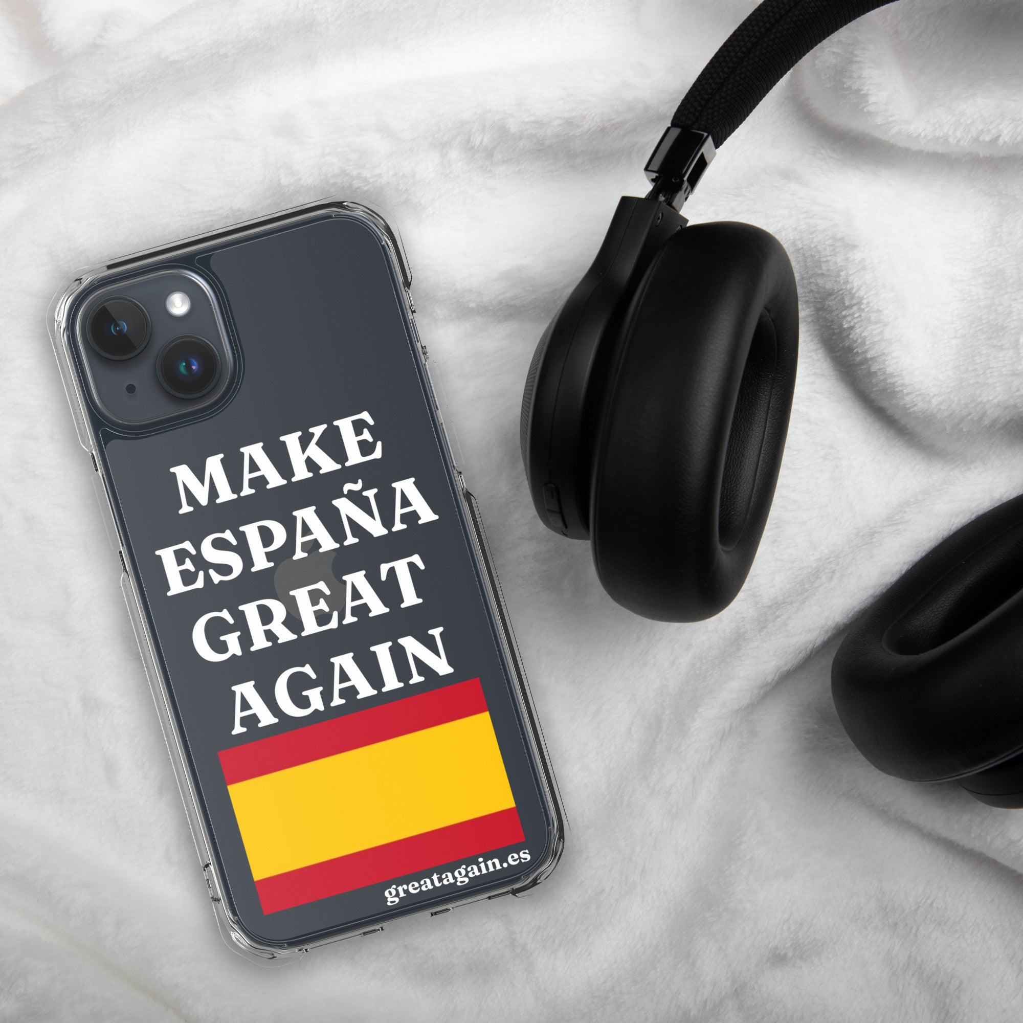 Carcasa transparente para iPhone® Make España Great Again