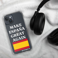 Carcasa transparente para iPhone® Make España Great Again