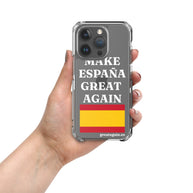 Carcasa transparente para iPhone® Make España Great Again