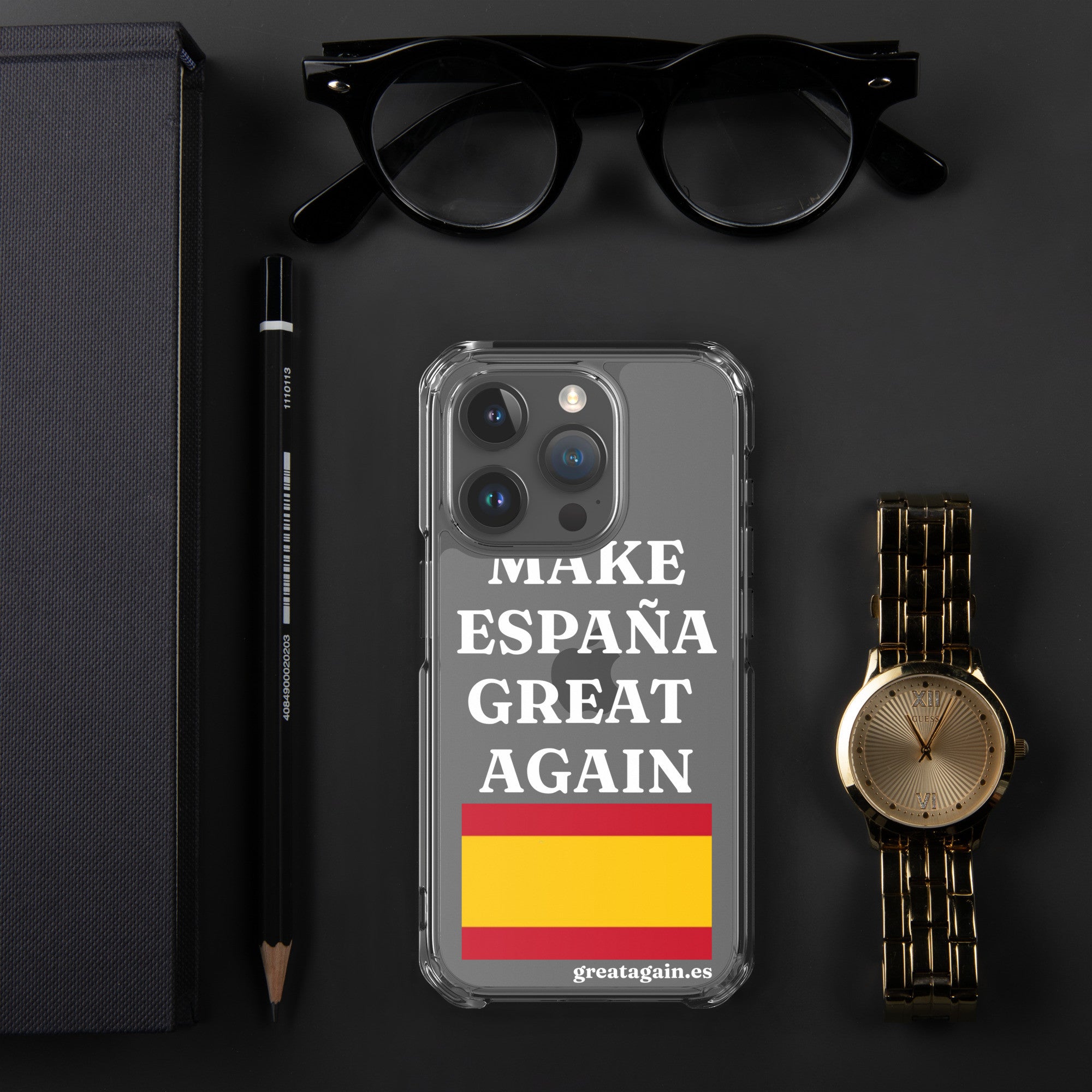 Carcasa transparente para iPhone® Make España Great Again