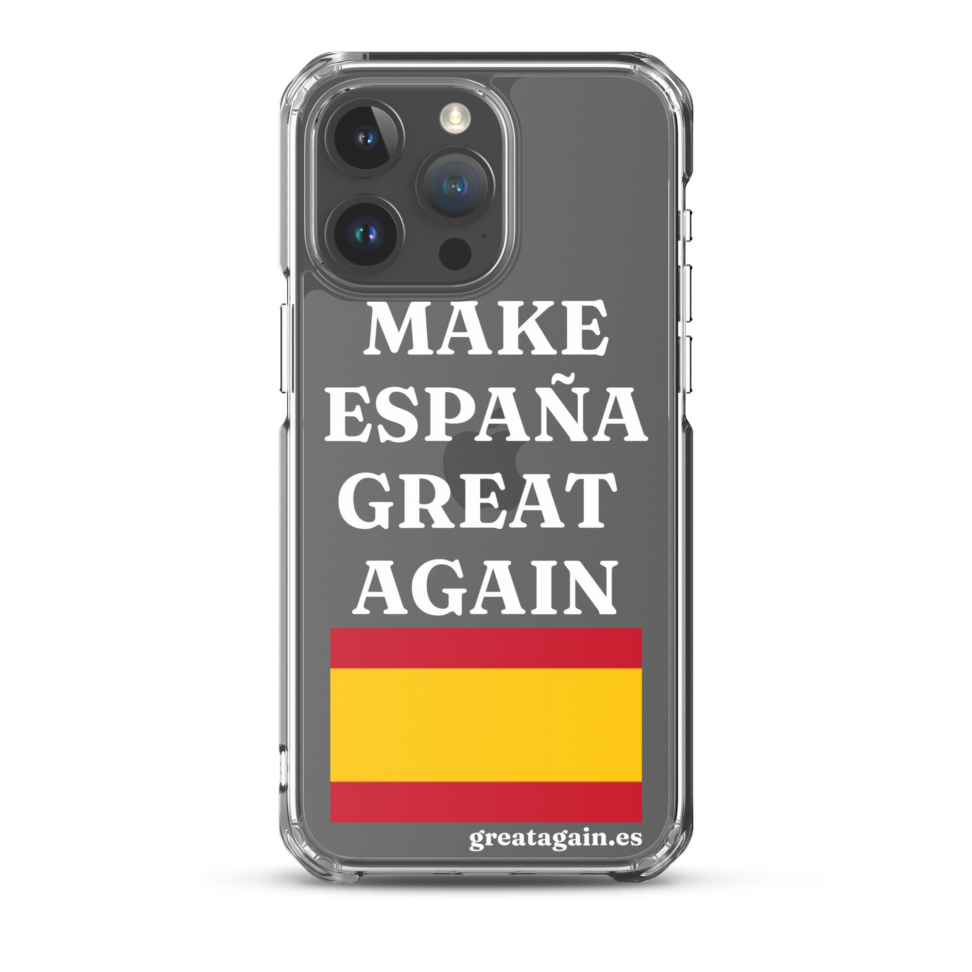 Carcasa transparente para iPhone® Make España Great Again