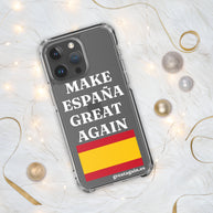 Carcasa transparente para iPhone® Make España Great Again