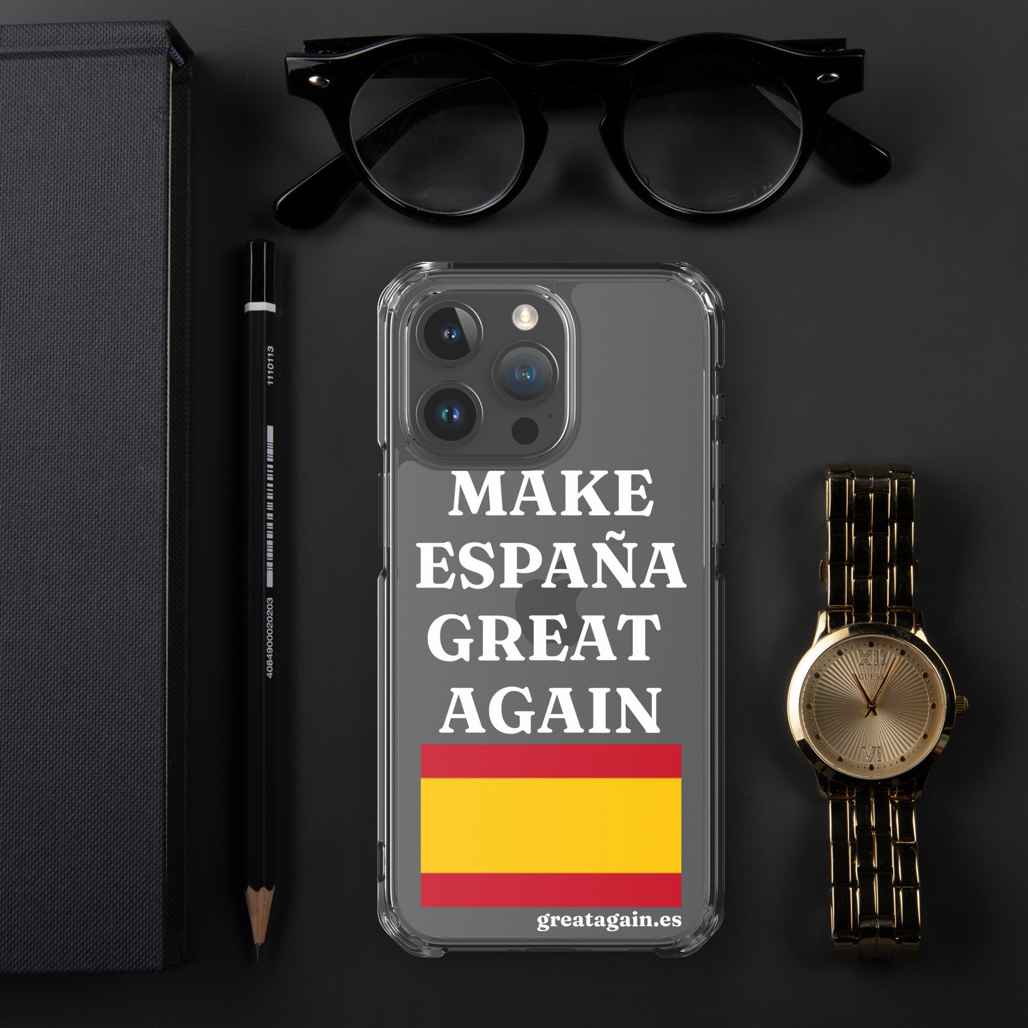 Carcasa transparente para iPhone® Make España Great Again