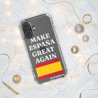 Carcasa transparente para iPhone® Make España Great Again