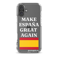Carcasa transparente para iPhone® Make España Great Again
