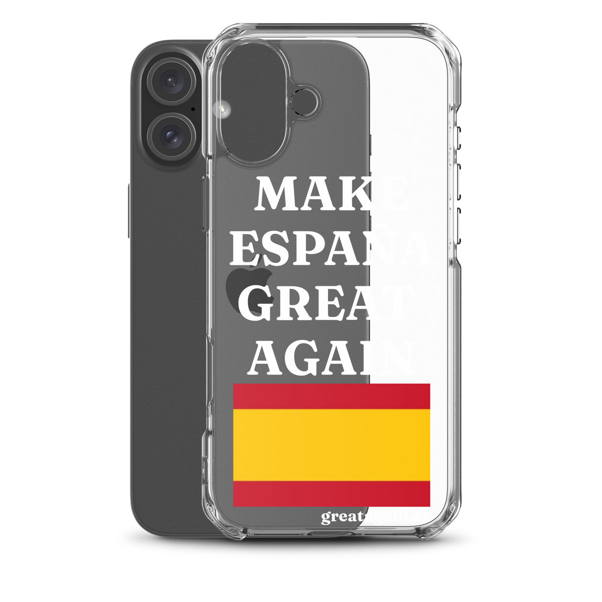 Carcasa transparente para iPhone® Make España Great Again