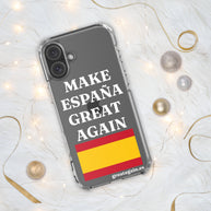 Carcasa transparente para iPhone® Make España Great Again
