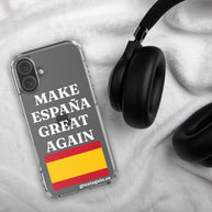 Carcasa transparente para iPhone® Make España Great Again