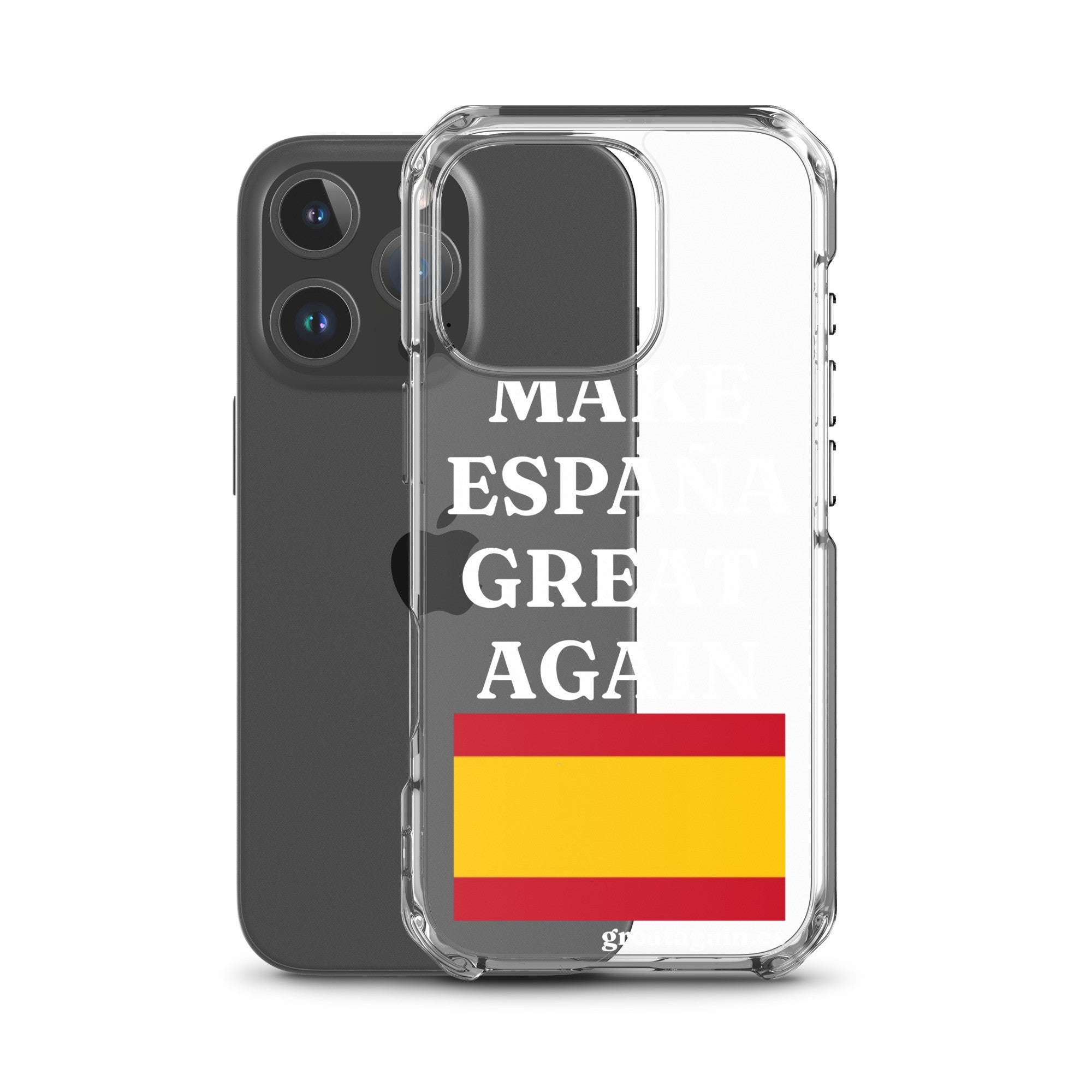 Carcasa transparente para iPhone® Make España Great Again