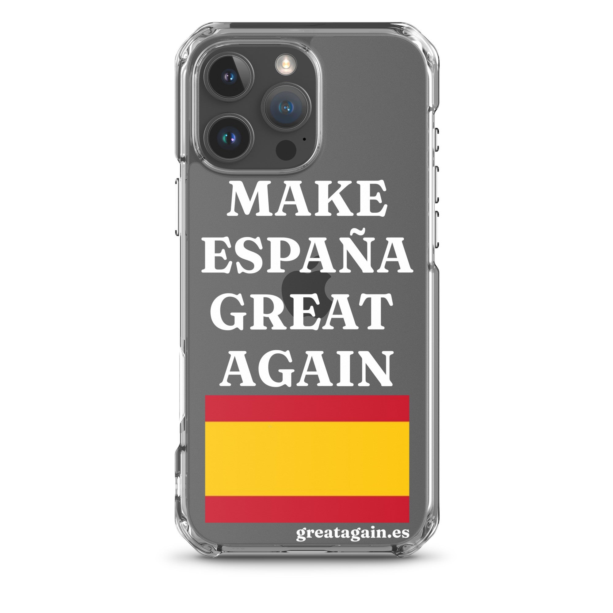 Carcasa transparente para iPhone® Make España Great Again
