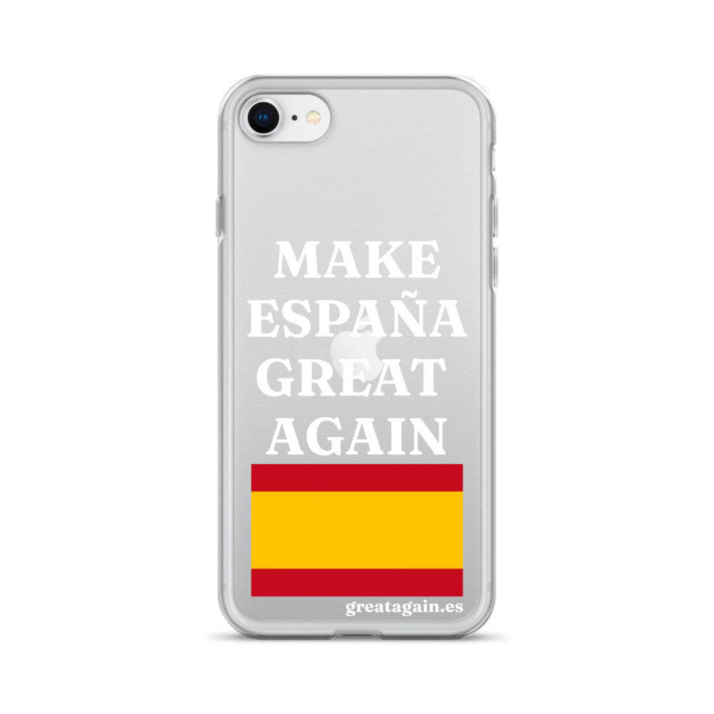 Carcasa transparente para iPhone® Make España Great Again