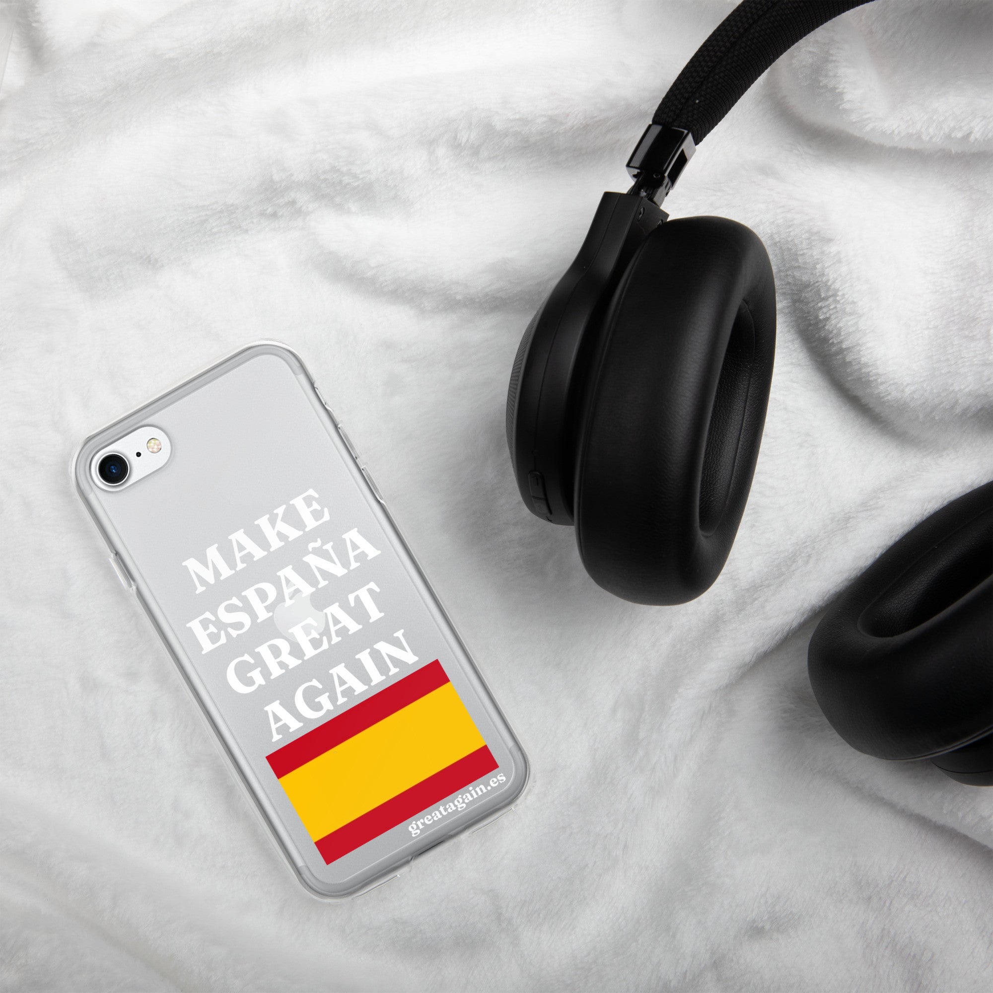 Carcasa transparente para iPhone® Make España Great Again
