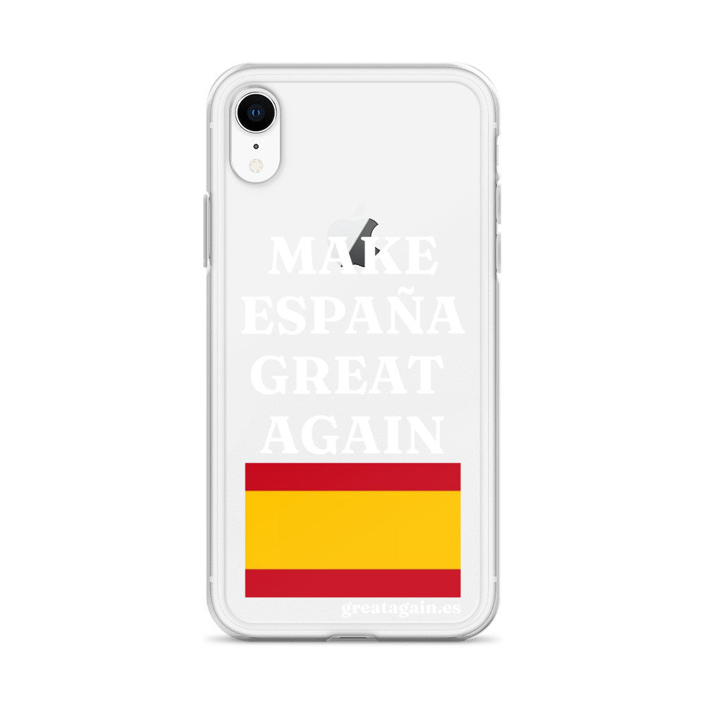 Carcasa transparente para iPhone® Make España Great Again