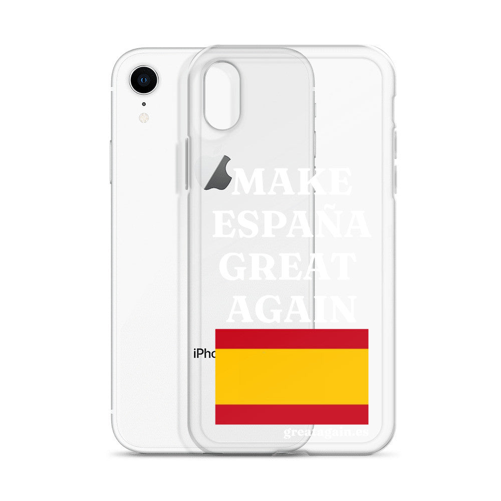 Carcasa transparente para iPhone® Make España Great Again