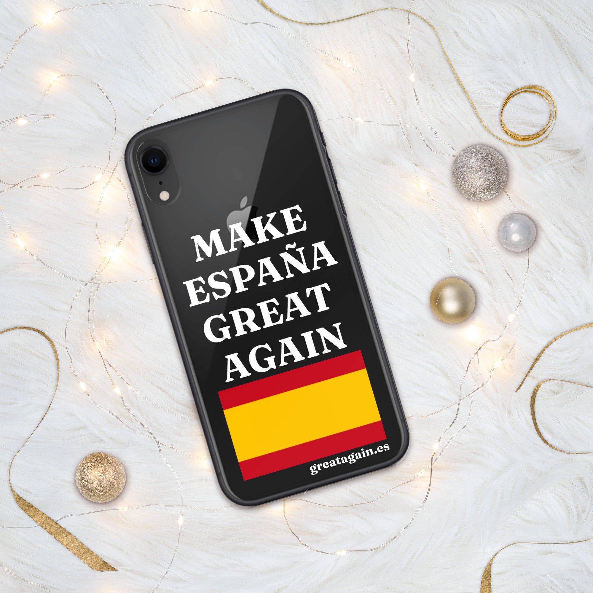Carcasa transparente para iPhone® Make España Great Again